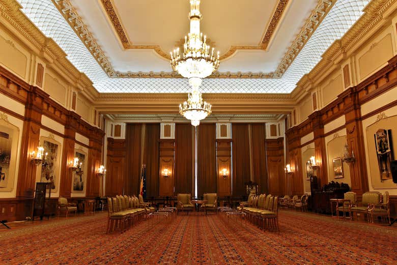 Inside the Palace of Parliament