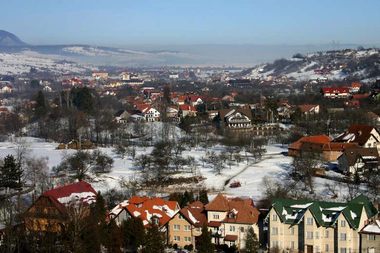 Panoramic views of Bran