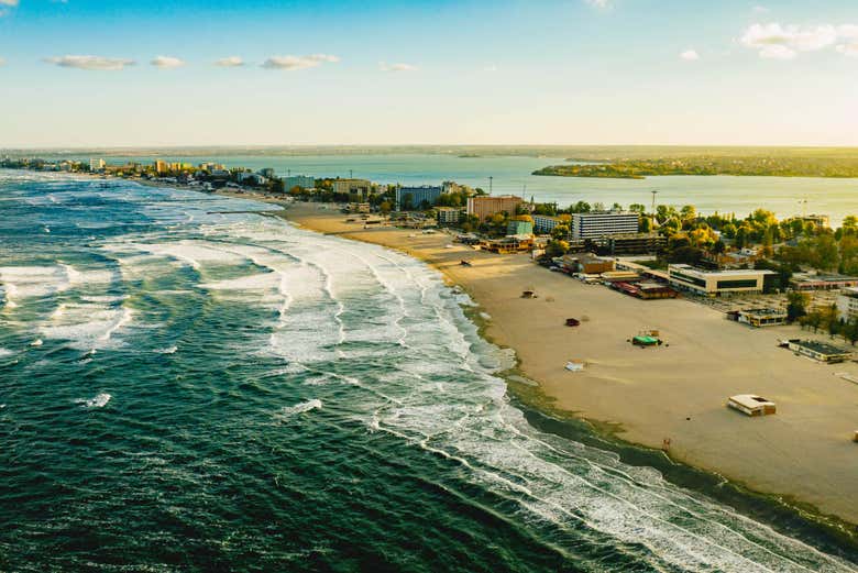 Mamaia Beach on the Black Sea