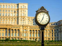Clock outside Parliament